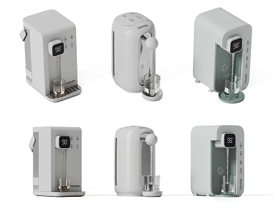 Modern Daily Electrical Appliances With Multiple Styles And Digital Displays For Home Use 3d model