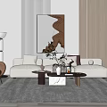 Modern Sofa Coffee Table Combination Sofa Coffee Table 3d model