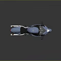 Blue Sport Motorcycle Showcasing Streamlined Design Black Seat Silver Exhaust And Shiny Alloy Wheels