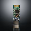 Electronic Circuit Board Module With Chip Pins And Integrated Electronic Components