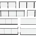 Modern Glass Railings With Metal Frames For Outdoor Balcony And Garden View