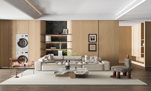 modern living room 3d model