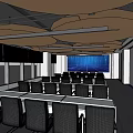 Modern Security Monitoring Room With Large Display Screen Control Consoles And Ergonomic Chairs