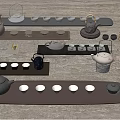 Tea Set Chinese Tea Set Combination Teapot Utensils Combination Teapot Teacup 3d model