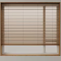 Wooden Blinds For Window Home Interior Natural Style Light Control Design 3d model