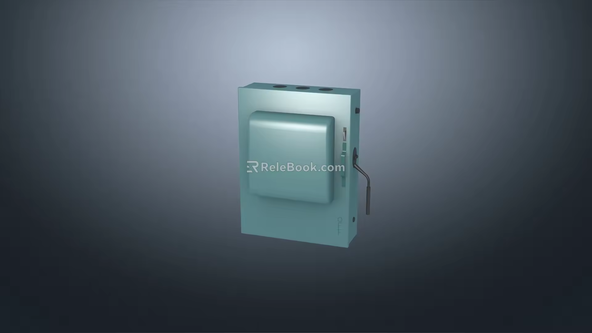 Enclosed load switch iron shell switch 3d model