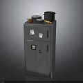 Silver Double Door Refrigerator With Pots And Carrot On Top Modern Home Kitchen Appliance