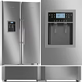 Stainless Steel Refrigerators And Freezers In Various Modern Styles For Kitchen Use