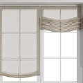 Modern Linen Curtains With Pleated Layers Neutral Gray Beige Tones And Tassel Trim