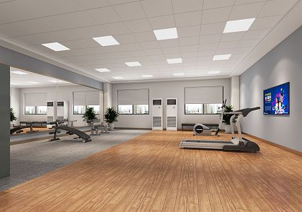 Modern Gym 3d model