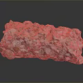 Natural Stone And Wood With Rough Surface And Orange Gray Natural Tones