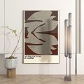 modern abstract painting abstract decorative painting 3d model