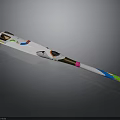 Modern Baseball Bat With Abstract Colorful Patterns And Multi Colored Grip