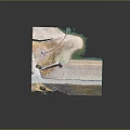 Detailed Terrain Model Scene with Road Water Body and Tower Structure