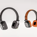 Aloha Over Ear Headphones Black And Orange Design With Comfortable Earpads