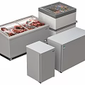 Refrigerator Freezer Combination Freezer Embedded Freezer 3d model