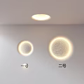 Modern Round Illuminated Wall Lamps With Two Styles For Home Decor Lighting