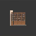 Wooden Bookshelf Units With Multiple Shelves And Books On Carpeted Floor