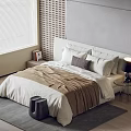 Poliform Yume double bed 3d model