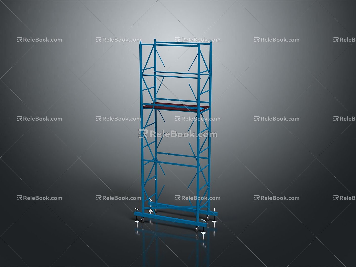 Iron frame large iron frame iron frame house factory industrial iron frame iron ladder rigid ladder work frame rigid scaffold 3d model