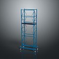 Iron frame large iron frame iron frame house factory industrial iron frame iron ladder rigid ladder work frame rigid scaffold 3d model