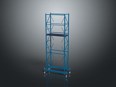 Iron frame large iron frame iron frame house factory industrial iron frame iron ladder rigid ladder work frame rigid scaffold 3d model