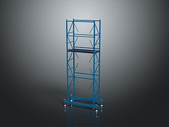 Iron frame large iron frame iron frame house factory industrial iron frame iron ladder rigid ladder work frame rigid scaffold 3d model