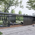 Modern Corridor Park Recreation Corridor 3d model