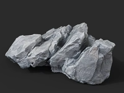Rock Stone Block Granite Natural Landscape 3d model