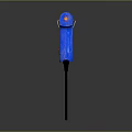 Blue Hot Glue Gun Weapon With Red Trigger Black Cable And Orange Nozzle