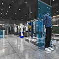 Modern Clothing Store Interior With Mannequins And Trendy Casual Apparel