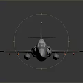 3D Rendered Military Fighter Jet Model With Gray Body And Attached Missiles