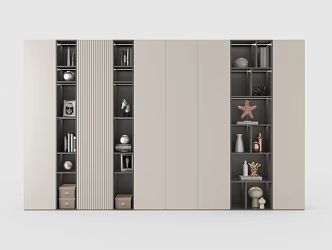Minimalist Decorative Cabinet 3d model