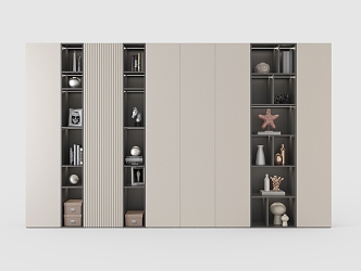 Minimalist Decorative Cabinet 3d model