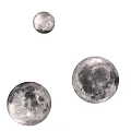 modern table lamp moon lamp 3d model