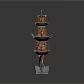 Modern Sailing Cartoon Sailing Small Sailing 3d model