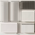 Modern Wall Mounted Radiators with Various White and Black Designs for Home Heating
