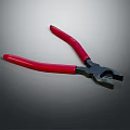 Professional Hardware Tool Pliers with Durable Red Handles for Home Improvement Projects 3d model