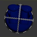 Blue Vertical Hanging Punching Bag For Fitness Training Equipment