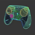 Modern Gamepad Wireless Gamepad Game Console Accessories Handle 3d model