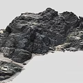 Detailed Natural Rock Formation With Rough Textured Surface And Mountainous Geological Features
