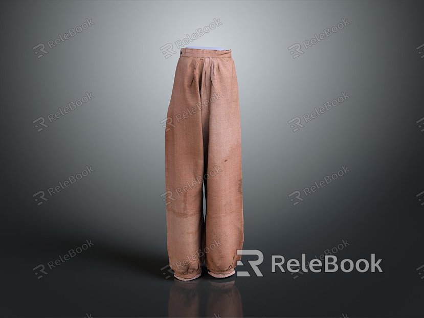 Trousers Trousers Men's Pants Women's Pants Clothes Realistic model