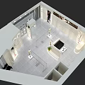 YUFEIER Modern Clothing Store With Glass Windows Mannequins And Exterior Bench