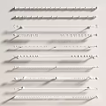 White Curtain Accessories Including Various Styles Rods And Hooks For Home Decor