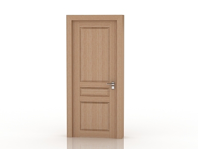 Modern solid wood door interior door 3d model