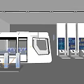 Bus Simulation Driving Experience in Science and Technology Exhibition Hall 3d model