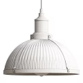 Elegant Pendant Light Featuring Gold Metal Frame And Ribbed Glass Shade Design