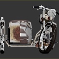 Industrial Style Motorcycle Postman Motorcycle Three-wheeled Motorcycle Classic Motorcycle Retro Motorcycle Classic Motorcycle 3d model