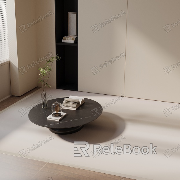 Modern coffee table model