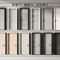 Hinged Doors for Bedroom Kitchen Bathroom with Various Designs and Colors